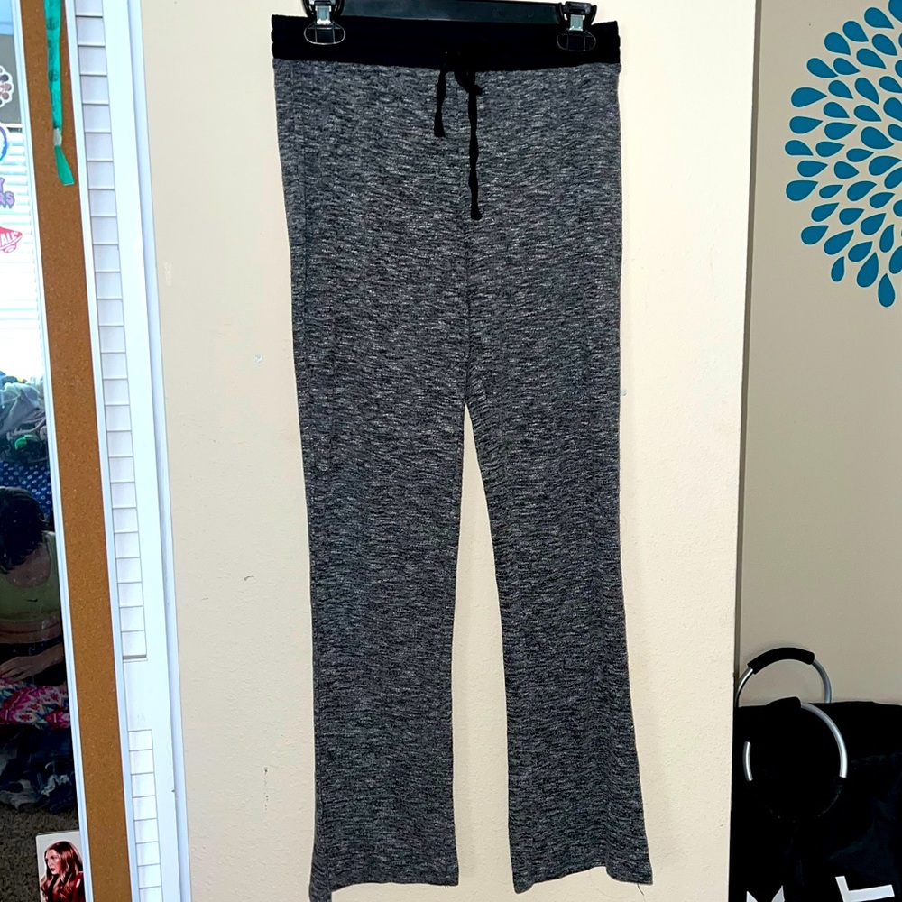 size S gray pajama flare pants